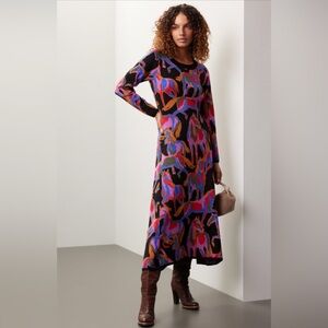 FARM Rio Wild Horses Knit Maxi Dress NWOT